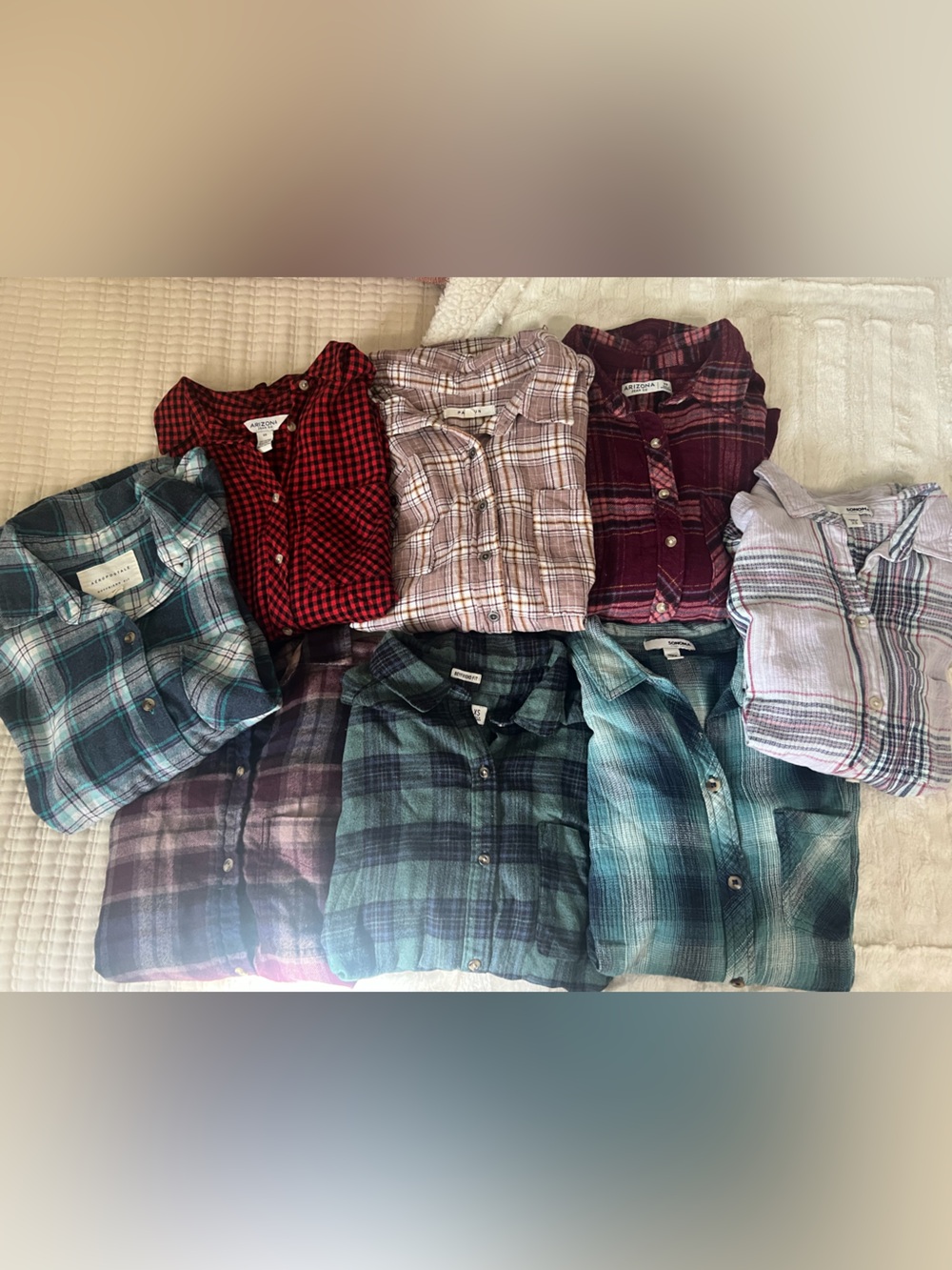 Bundle of 8 button down tops various brands XS